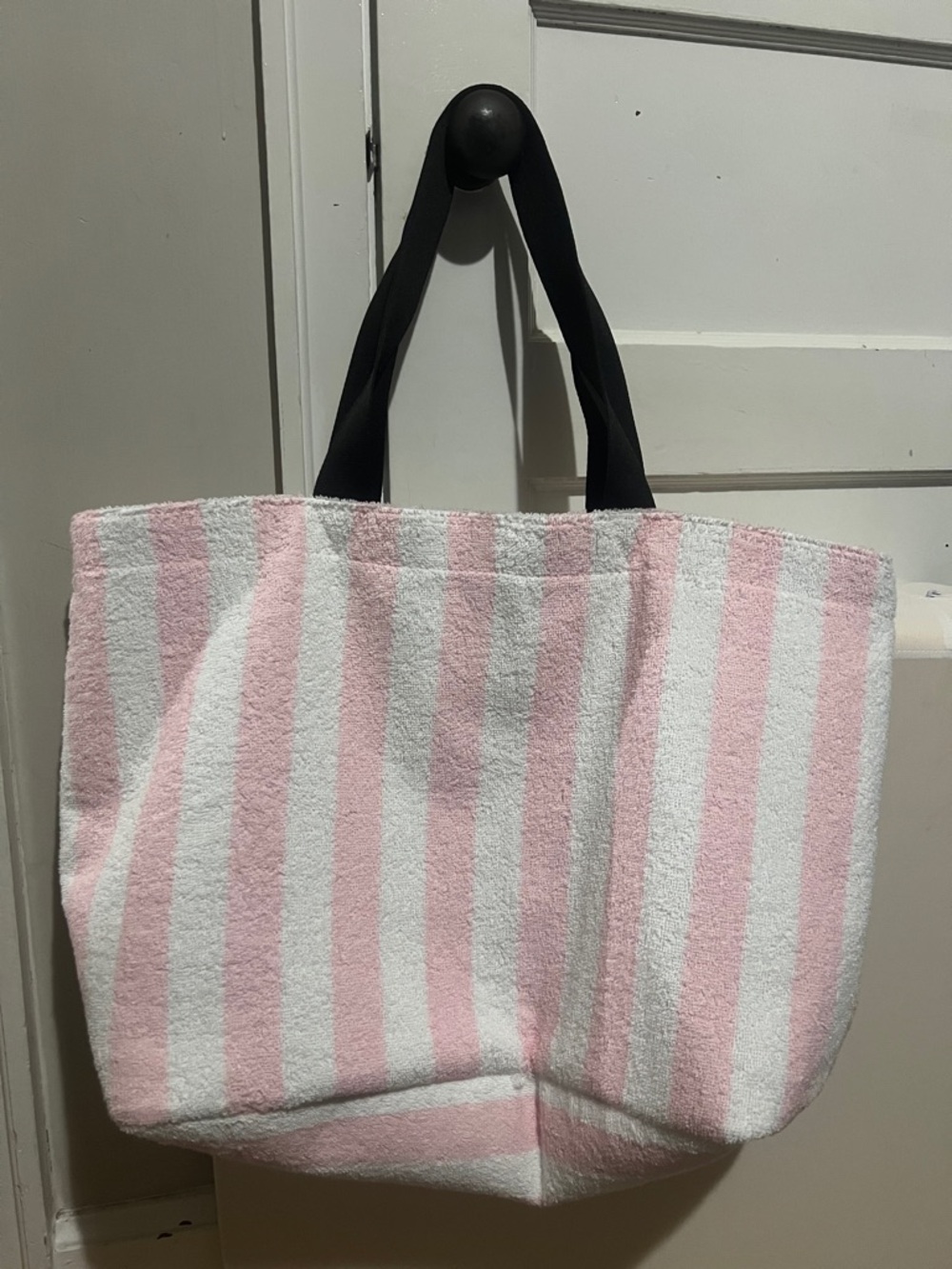 NWT Victoria’s secret terry strips tote bag - Picture 4 of 8